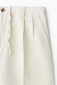 Loose-Fit Linen-Blend Pants