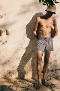 Seersucker Swim Shorts