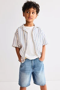 Short ample en denim