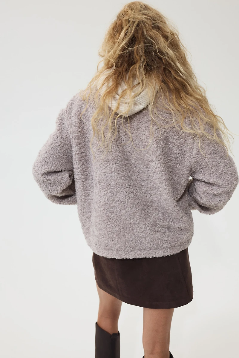 Oversized Teddy Fleece Jacket