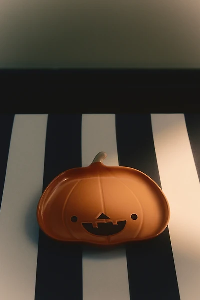 Pumpkin-Shaped Porcelain Plate