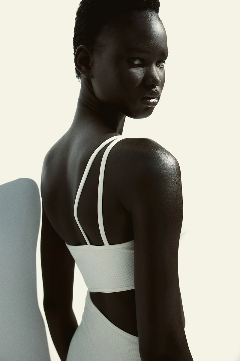 Padded-Cup Cutout Swimsuit