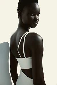 Padded-Cup Cutout Swimsuit