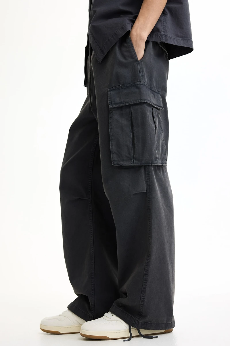 Pantalon cargo ample