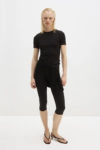 Cooling Slim-Fit Ribbed T-Shirt