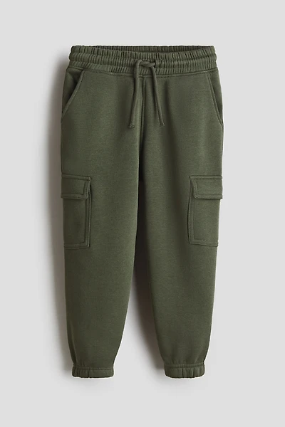 Pantalon de jogging cargo à l'intérieur brossé