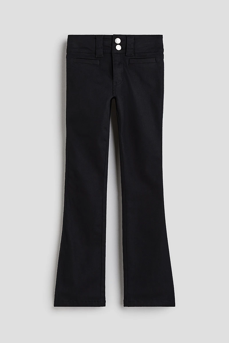 Bootcut Leg Twill Pants