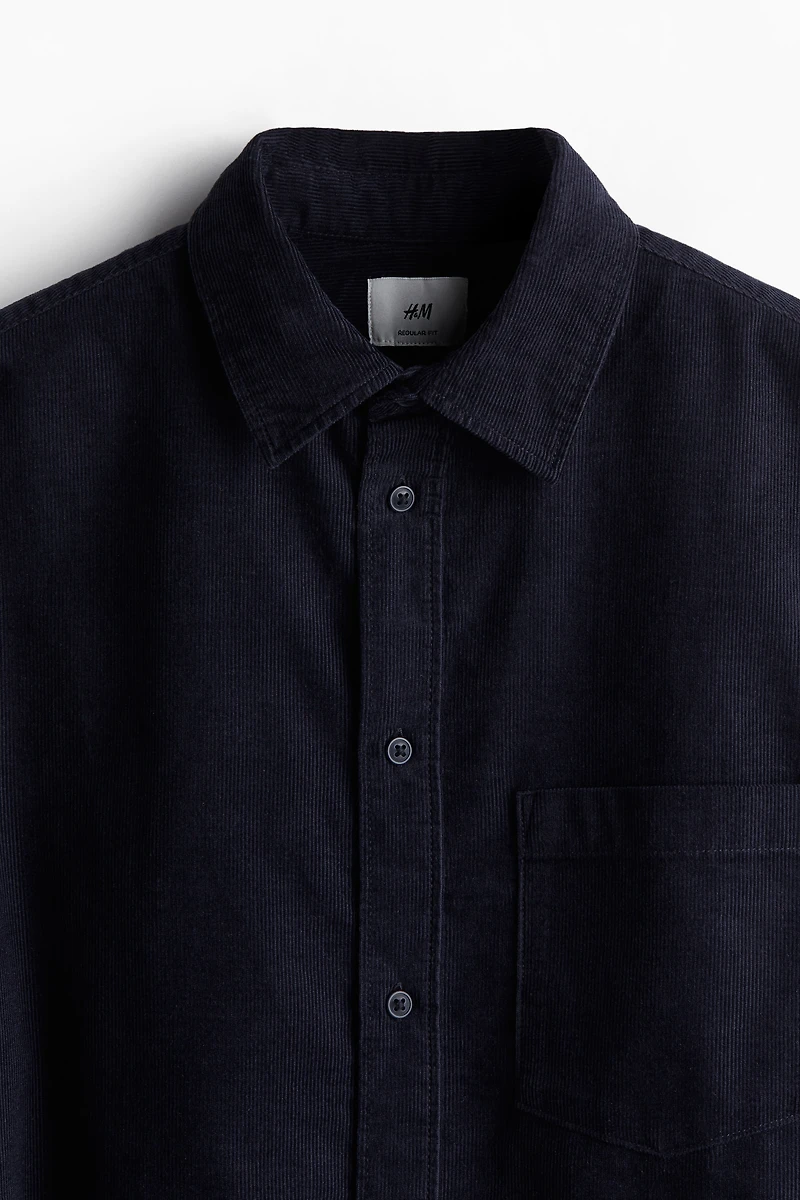 Regular Fit Corduroy Shirt