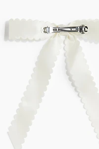 Satin Bow Hair Clip
