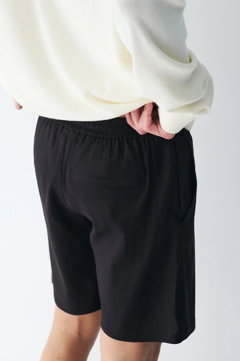 Easy Care Relaxed-Fit Linen-Blend Shorts