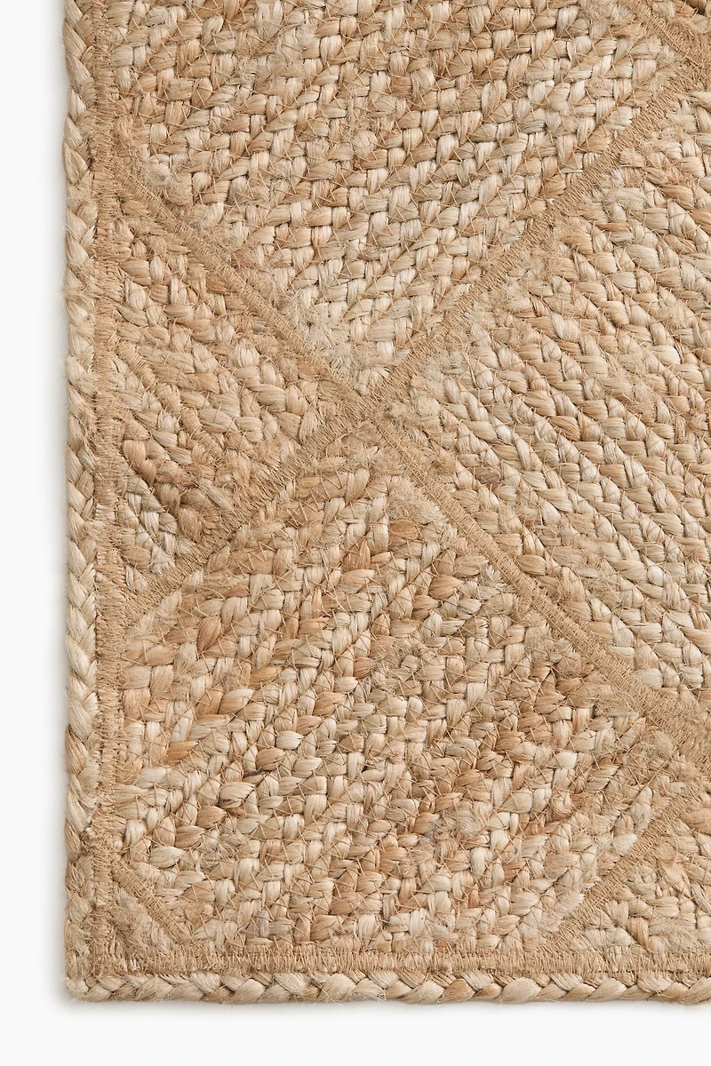 Large Braided Jute Rug