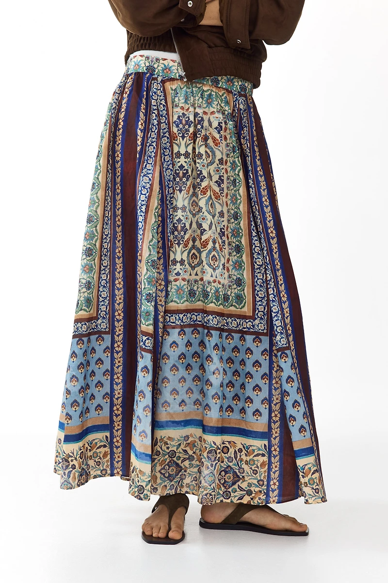 Loose-Fit Maxi Skirt