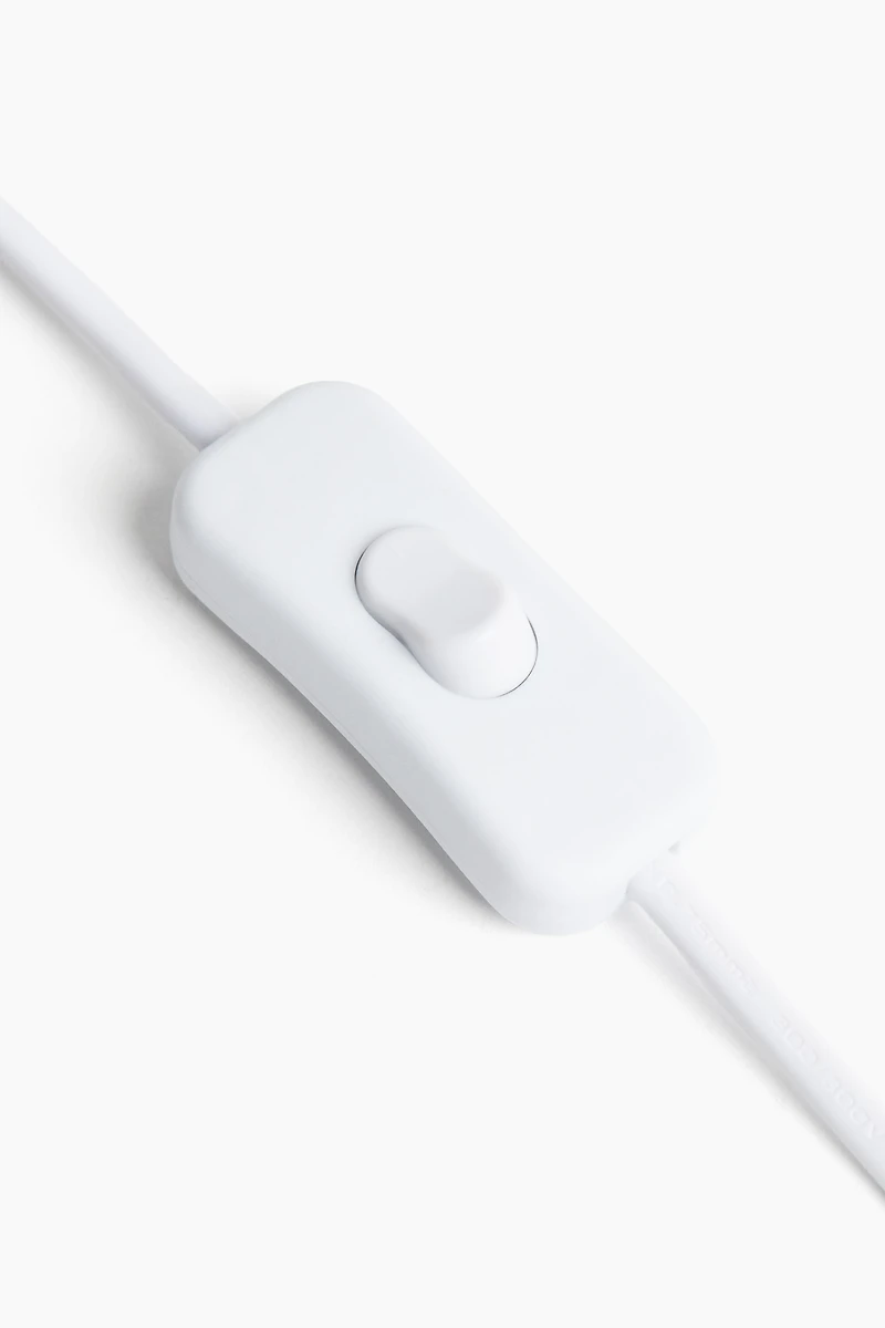 Large Fabric-Covered Table Lamp