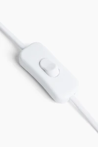 Large Fabric-Covered Table Lamp