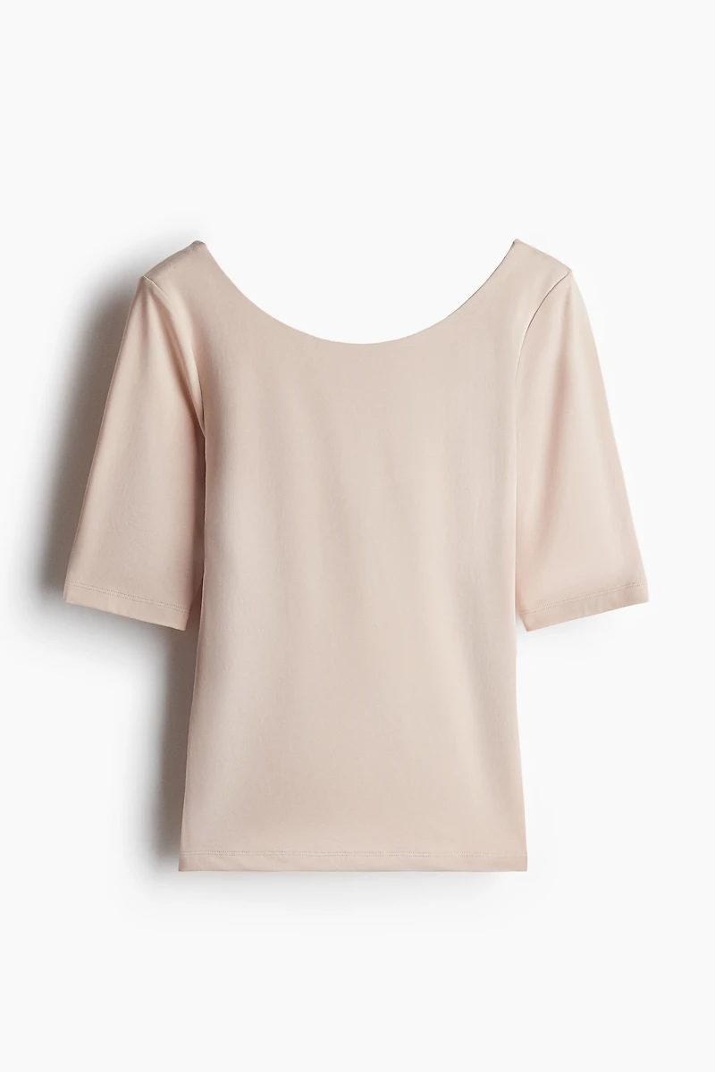 Ballerina-Neckline Top