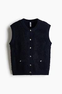 Bouclé-Knit Vest