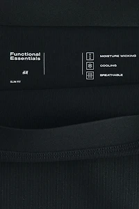 Cooling Slim Fit Ribbed midi skirt