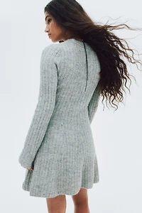 Robe en tricot côtelé