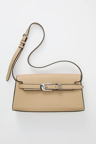 Strap-Detail Shoulder Bag