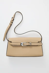 Strap-Detail Shoulder Bag