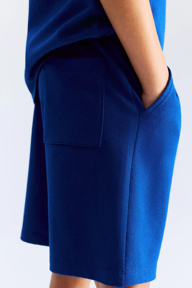 Textured Jersey Shorts