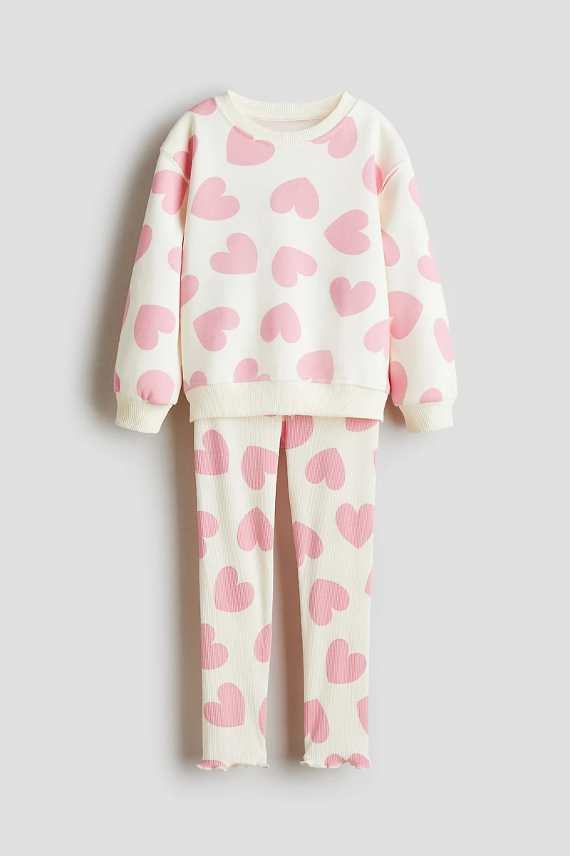 2-Piece Sweatshirt and Leggings Set