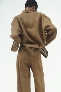 Linen-Blend Pants