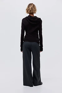 Wide-Leg Jersey Pants