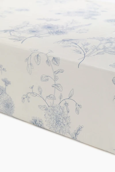 Patterned Satin Fitted Sheet