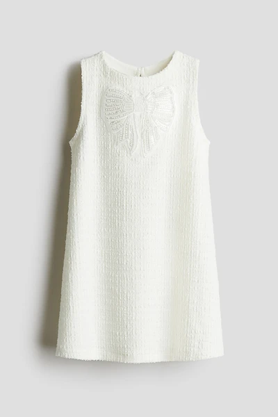 Bouclé-Weave Dress