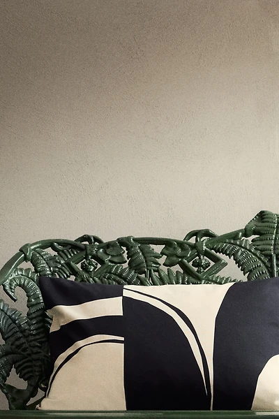 Patterned Canvas Cushion Cover