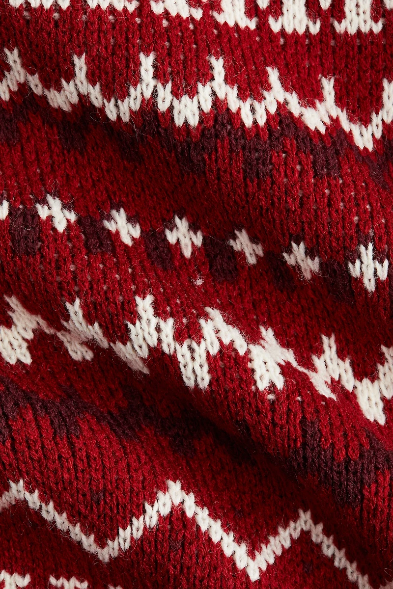 Jacquard-Knit Sweater