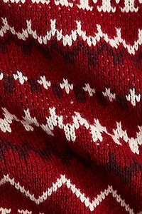 Jacquard-Knit Sweater