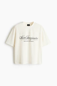 T-shirt grande taille en filet imprimé