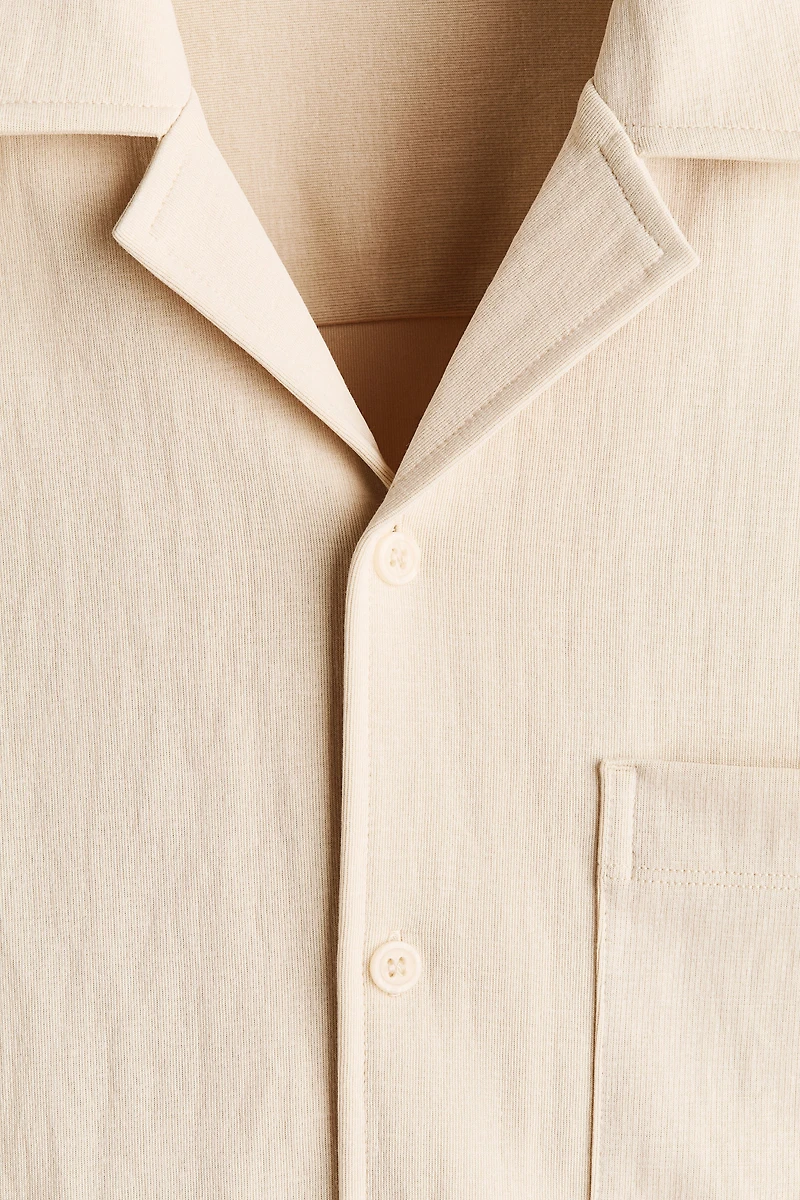 Chemise décontractée à col cubain