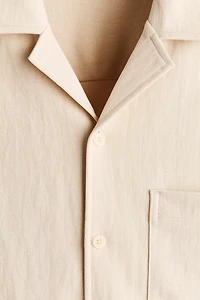 Chemise décontractée à col cubain