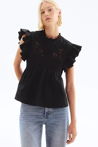 Embroidered Cotton Blouse