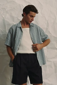 Relaxed-Fit Linen-Blend Shorts