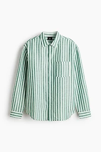 Relaxed-Fit Linen-Blend Shirt