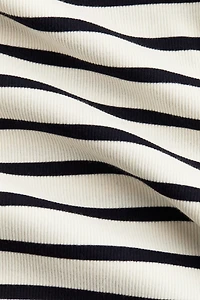 Robe midi côtelée