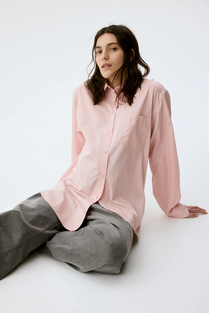 MAMA Cotton Poplin Shirt