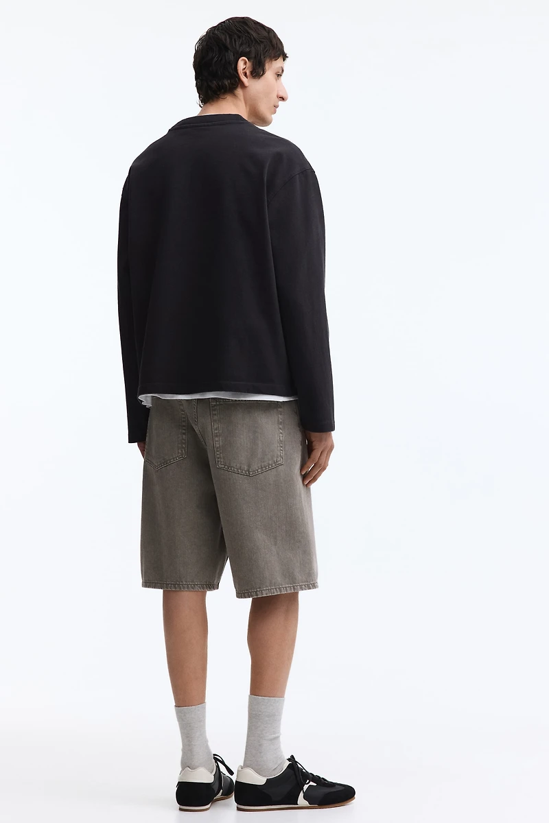 Relaxed Denim Shorts