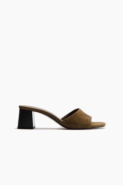 Heeled Suede Sandals