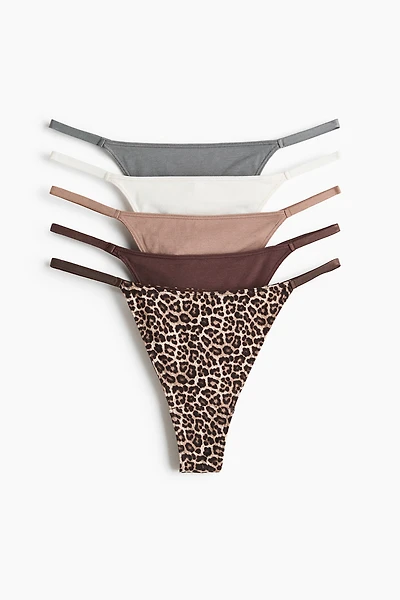 Lot de 5 culottes Thong