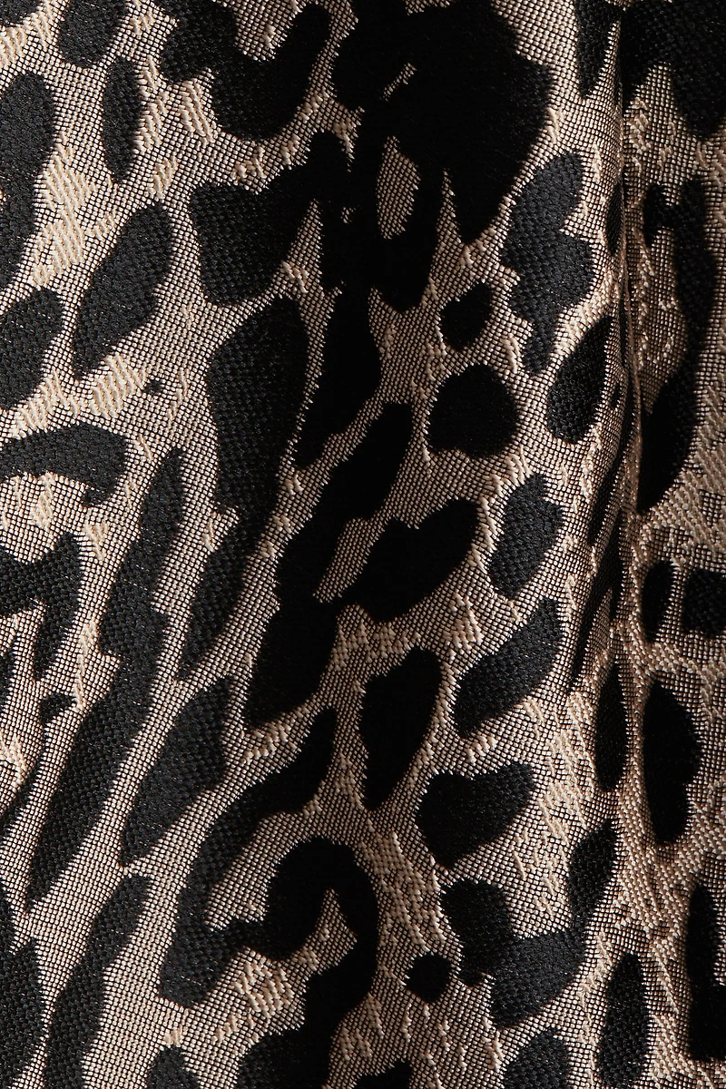 Jacquard-Weave Shift Dress