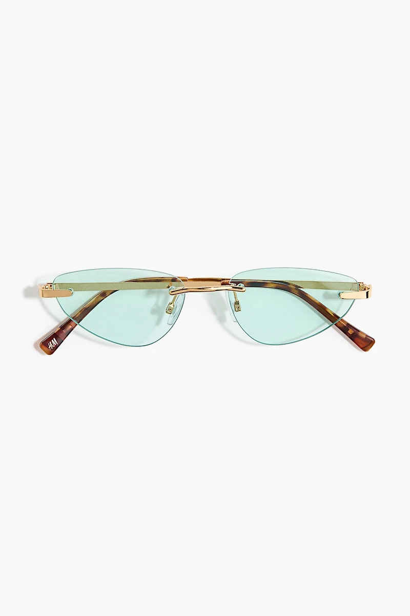 Rimless Cat-Eye Sunglasses