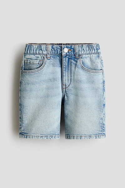 Relaxed-Fit Denim Shorts