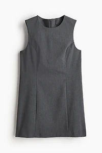 Robe sans manches en sergé