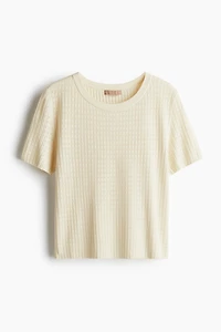 Pointelle-Knit T-Shirt