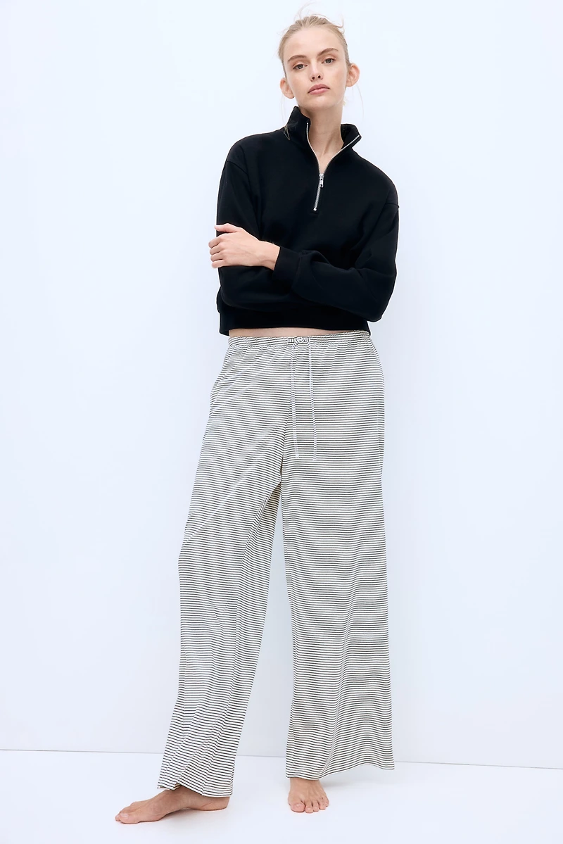 Straight-Leg Drawstring Pants